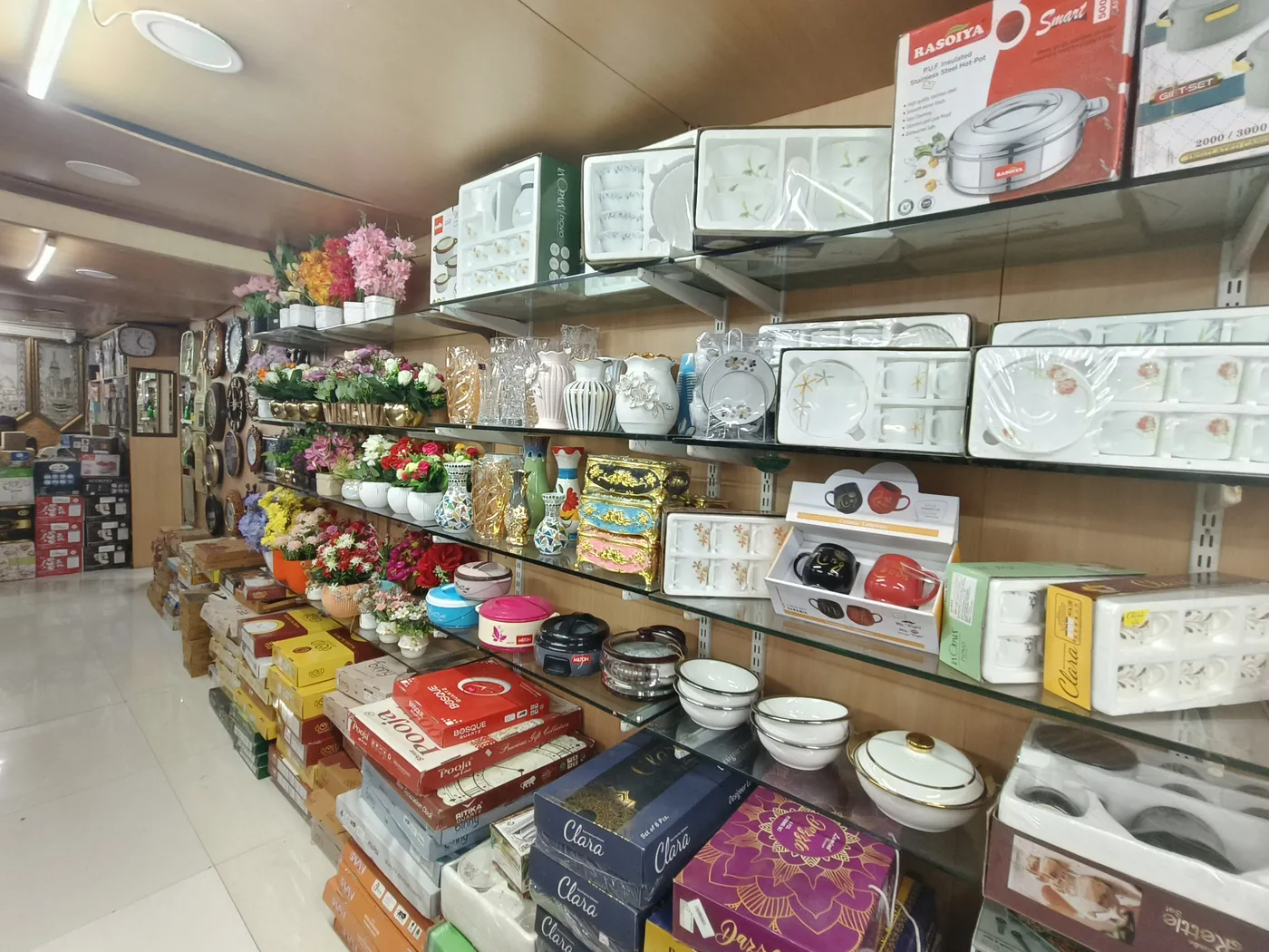 Kitchen & dining shelves at SRK in Tumakuru
