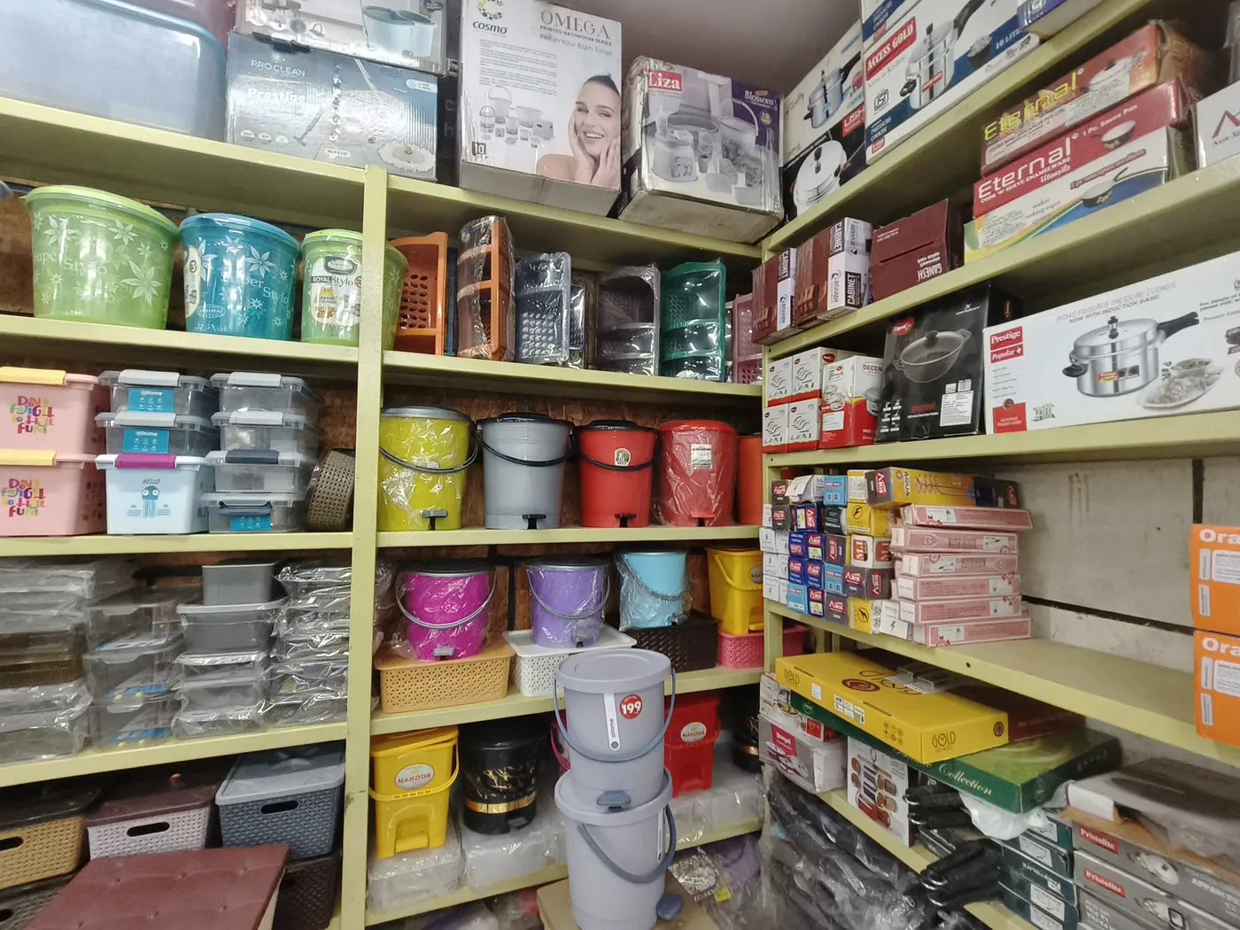 Storage containers at SRK in Tumakuru