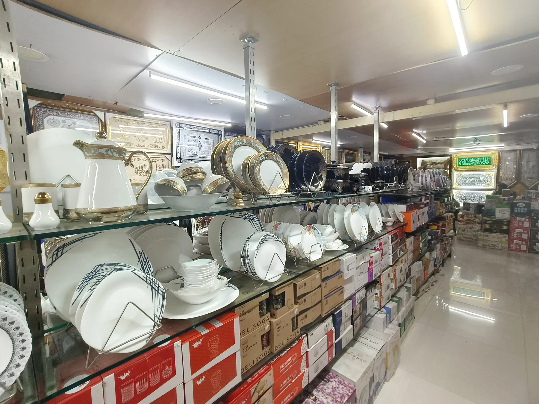 Cookware and kitchen products displayed inside SRK